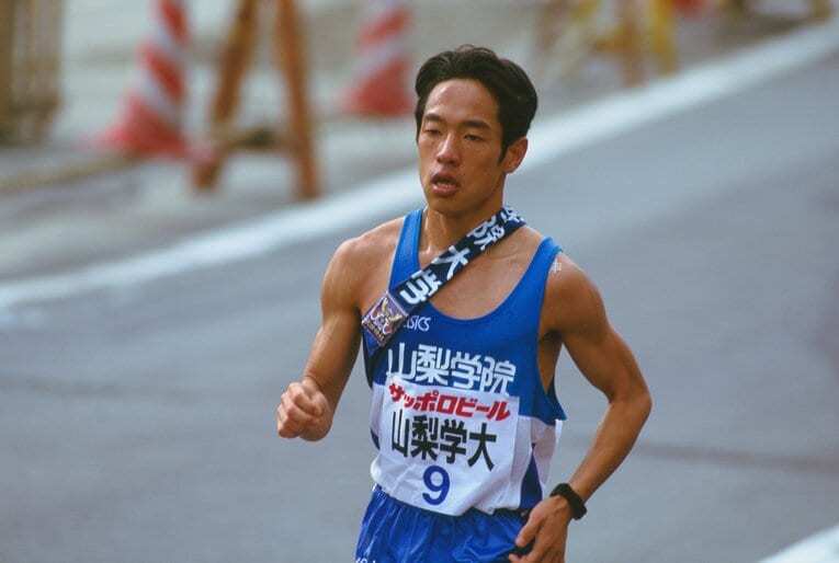 山梨学院大時代の黒木純。3、4年時に箱根を走り、主将も務めた。現在は三菱重工マラソン部の監督　©Keiji Ishikawa