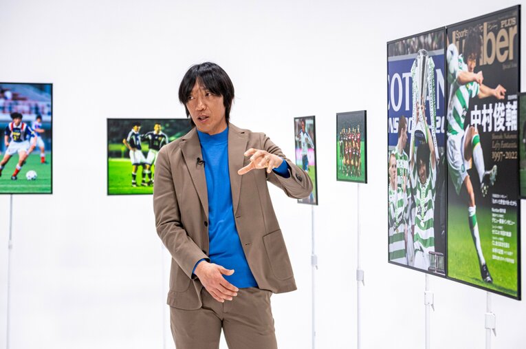 サッカー日本代表の10番、ファンタジスタとして世界を魅了した中村俊輔がNumberTVで自らの「挫折地点」を明かした ／ photograph by Takuya Sugiyama
