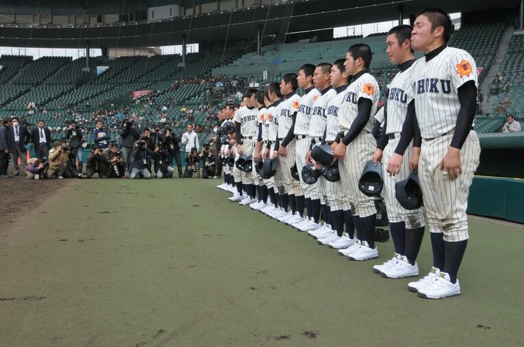 2011年のセンバツにも出場した東北高校　©BUNGEISHUNJU