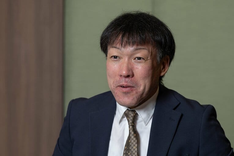 Number Webのインタビューに応じた多田野数人氏　©Tatsuo Harada