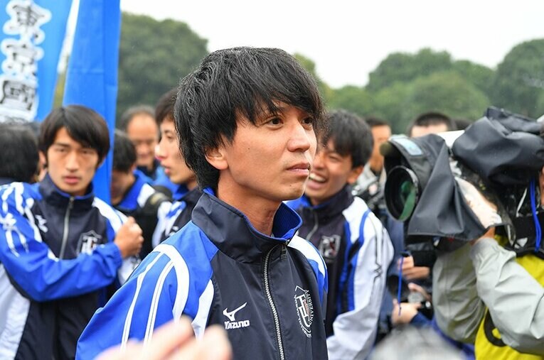 第94回箱根駅伝予選会での渡邊和也。東国大での4年間は順風満帆とはいかなかったが、充実した時間を過ごした ／ photograph by AFLO