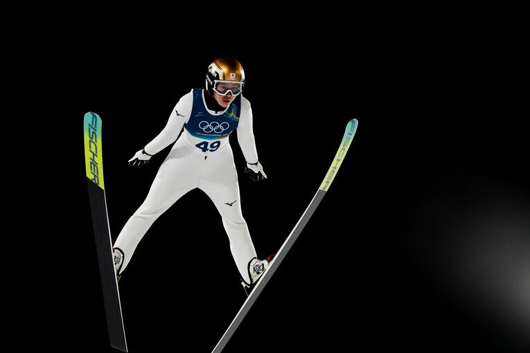 ミラノ・コルティナ五輪女子ノーマルヒルの現地写真【スワイプするとそのほかの写真もご覧になれます】　©Tsutomu Kishimoto／JMPA