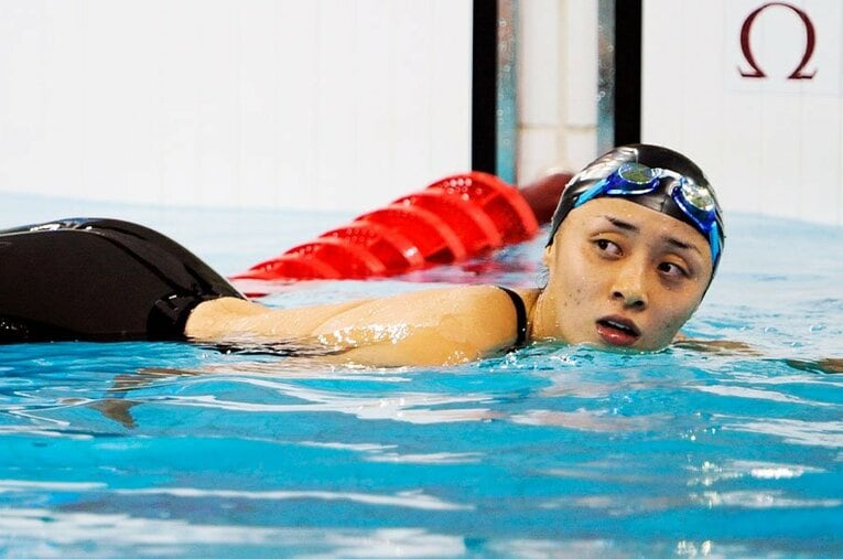 北京五輪での伊藤華英さん ／ photograph by Takuya Sugiyama/JMPA