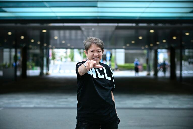 近影のライオネス飛鳥さん　©Hideki Sugiyama