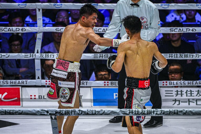 中谷潤人vs.西田凌佑（WBC・IBF世界バンタム級王座統一戦） ©Takuya Sugiyama