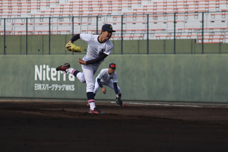 慶大で先発した渡辺和大　©Kou Hiroo