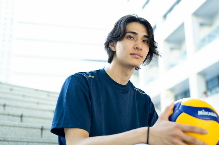 アジア大会で活躍した法政大・高橋慶帆（20歳）。イラン人の父が名付けた「ケイハン」は、ペルシャ語で「世界」を意味する ／ photograph by Asami Enomoto