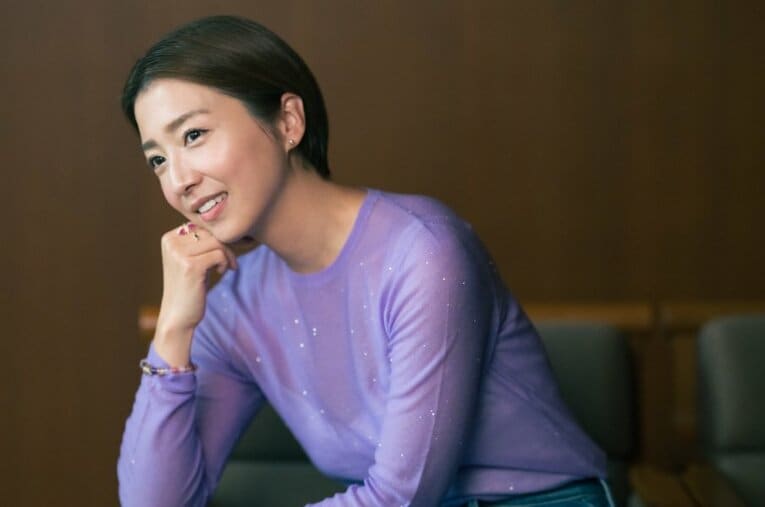 楽天、ロッテで活躍した美馬学投手の夫人・美馬アンナさん ／ photograph by Miki Fukano