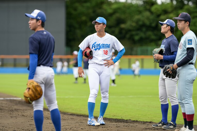 学生ナンバーワン投手の呼び声高かった青学大の鈴木　©Nanae Suzuki