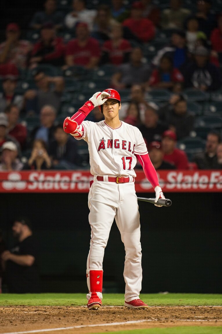 プロ6年目、メジャー1年目（2018年）の大谷翔平　©BUNGEISHUNJU