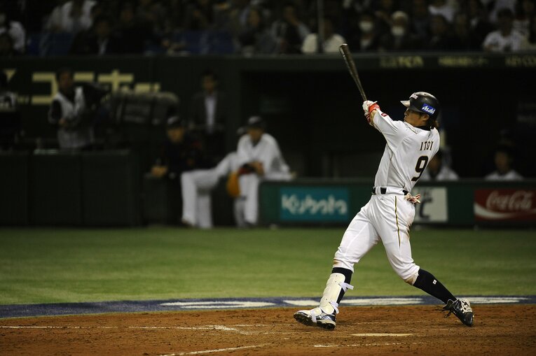 2013年WBCの糸井　©BUNGEISHUNJU