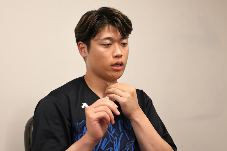 じつは背水の陣でマウンドに上がっていたという小園　©NumberWeb