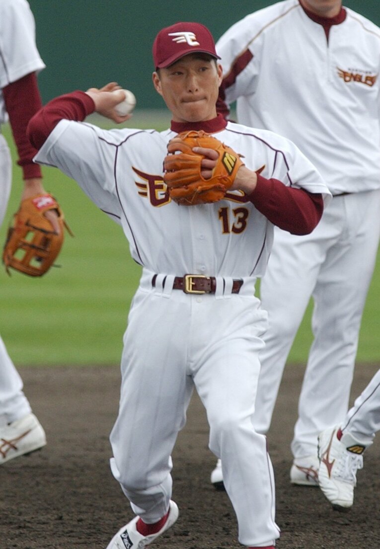 楽天時代の大島　©JIJI PRESS