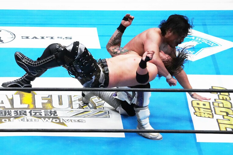 GTRを連発する後藤洋央紀　©Essei Hara