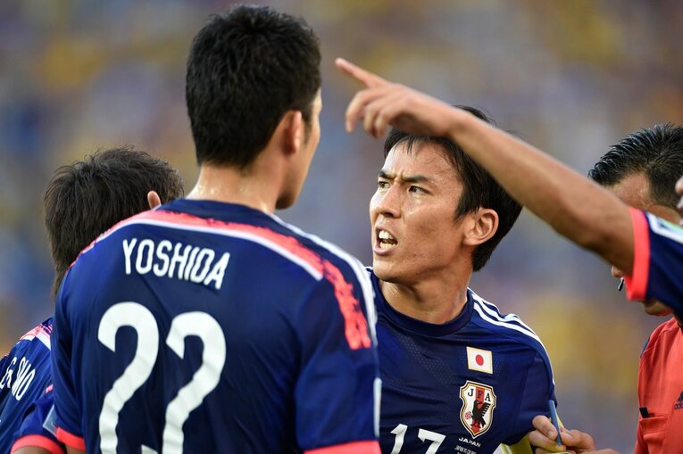 【長谷部誠の輝かしいキャリア】ブラジルW杯での長谷部　©Takuya Sugiyama/JMPA