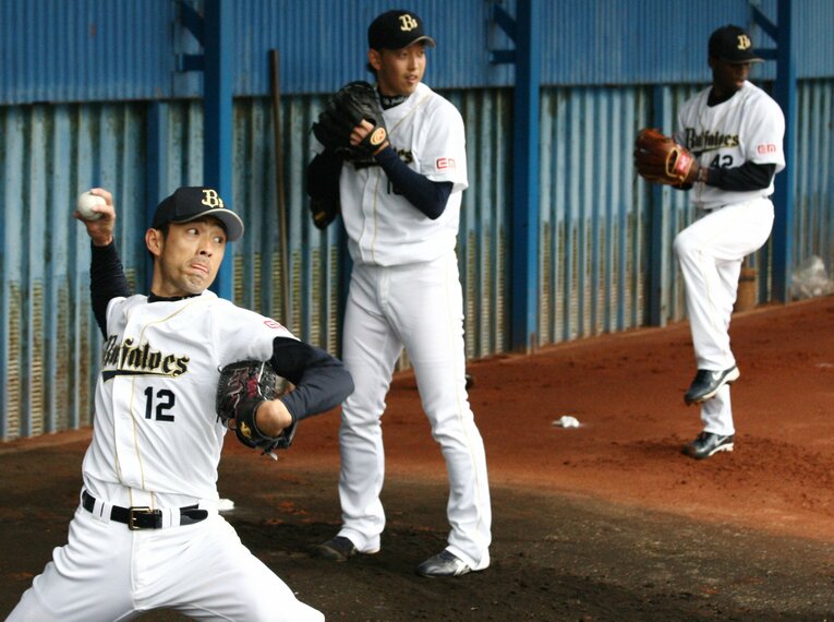 オリックス時代の木佐貫　©JIJI PRESS