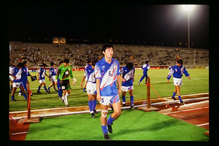 1995年のワールドユース選手権（U-20W杯）に“飛び級”で参戦した松田直樹　©️J.LEAGUE