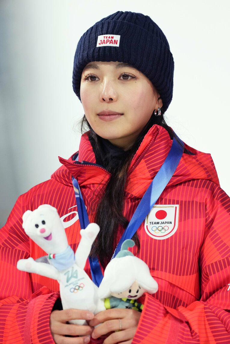 ミラノ五輪ジャンプ混合団体で銅メダルを獲得した日本チーム　©Tsutomu Kishimoto／JMPA