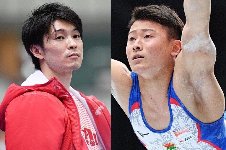 内村航平も一目置いている北園丈琉（右）の、五輪への最後の挑戦が間もなく始まる ／ photograph by AFLO SPORT