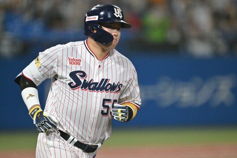 54、55号を放った巨人戦（54号時）　©Hideki Sugiyama