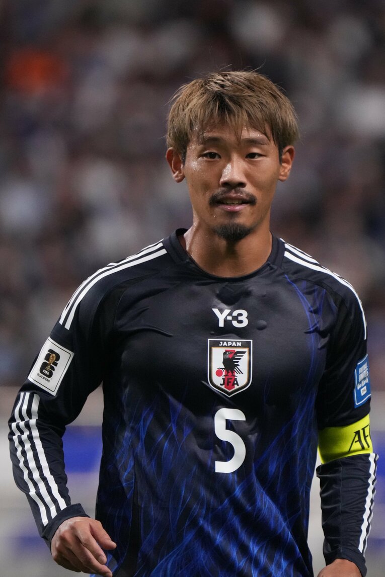 10月15日のW杯最終予選オーストラリア戦ではキャプテンを務めた守田英正（29歳）　©Getty Images