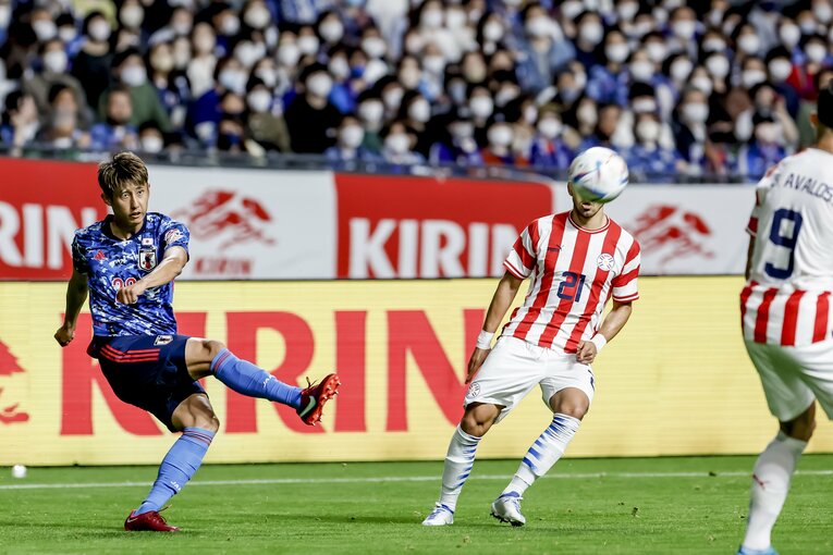 日本代表デビュー直後の22年　©Kiichi Matsumoto/JMPA