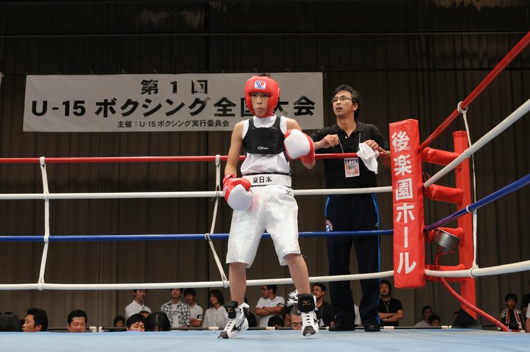 第1回大会に出場した井上尚弥　©Hiroaki Finito Yamaguchi