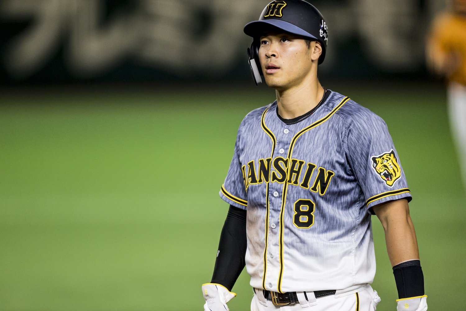 パワー値は、主砲大山に次いでチーム2番目になっている佐藤輝明　©Kiichi Matsumoto