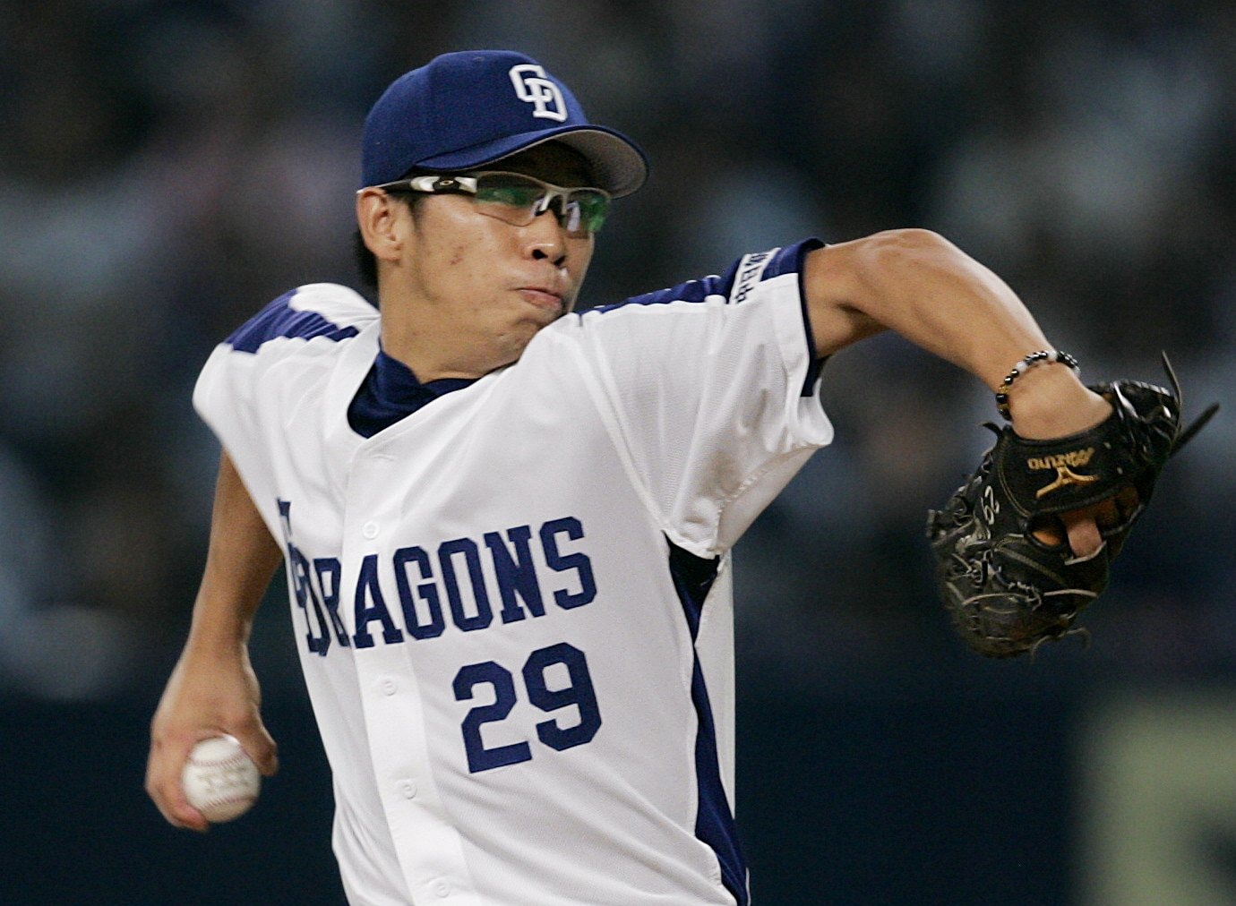 「とにかく谷繁のミットだけを見て」投げたという山井大介　©︎JIJI PRESS