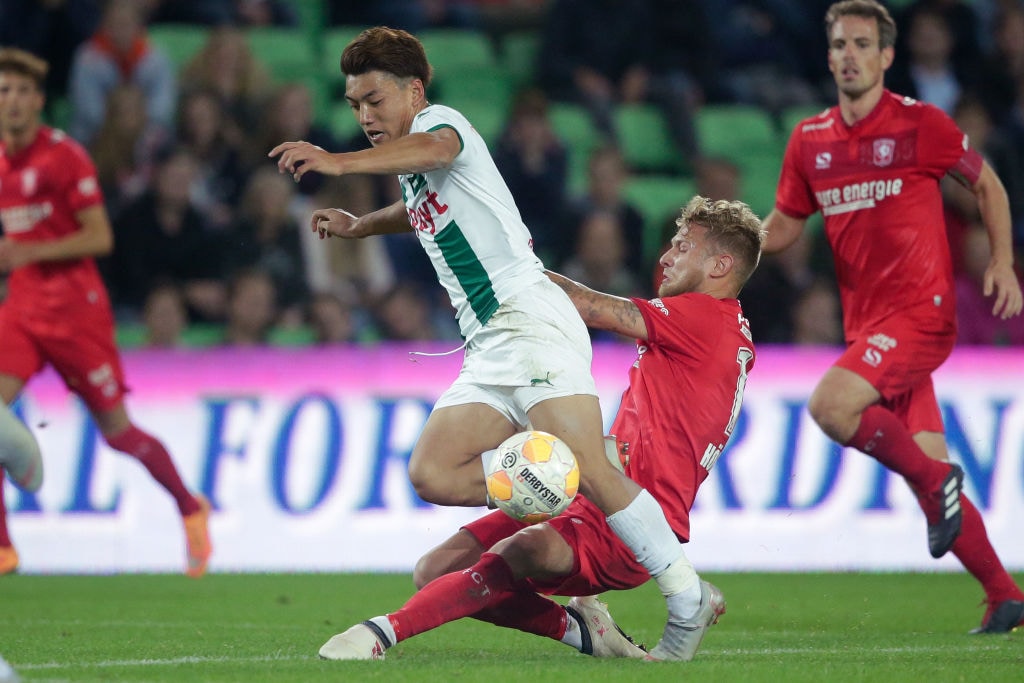 2018-19シーズン、フローニンゲンの堂安　©Getty Images