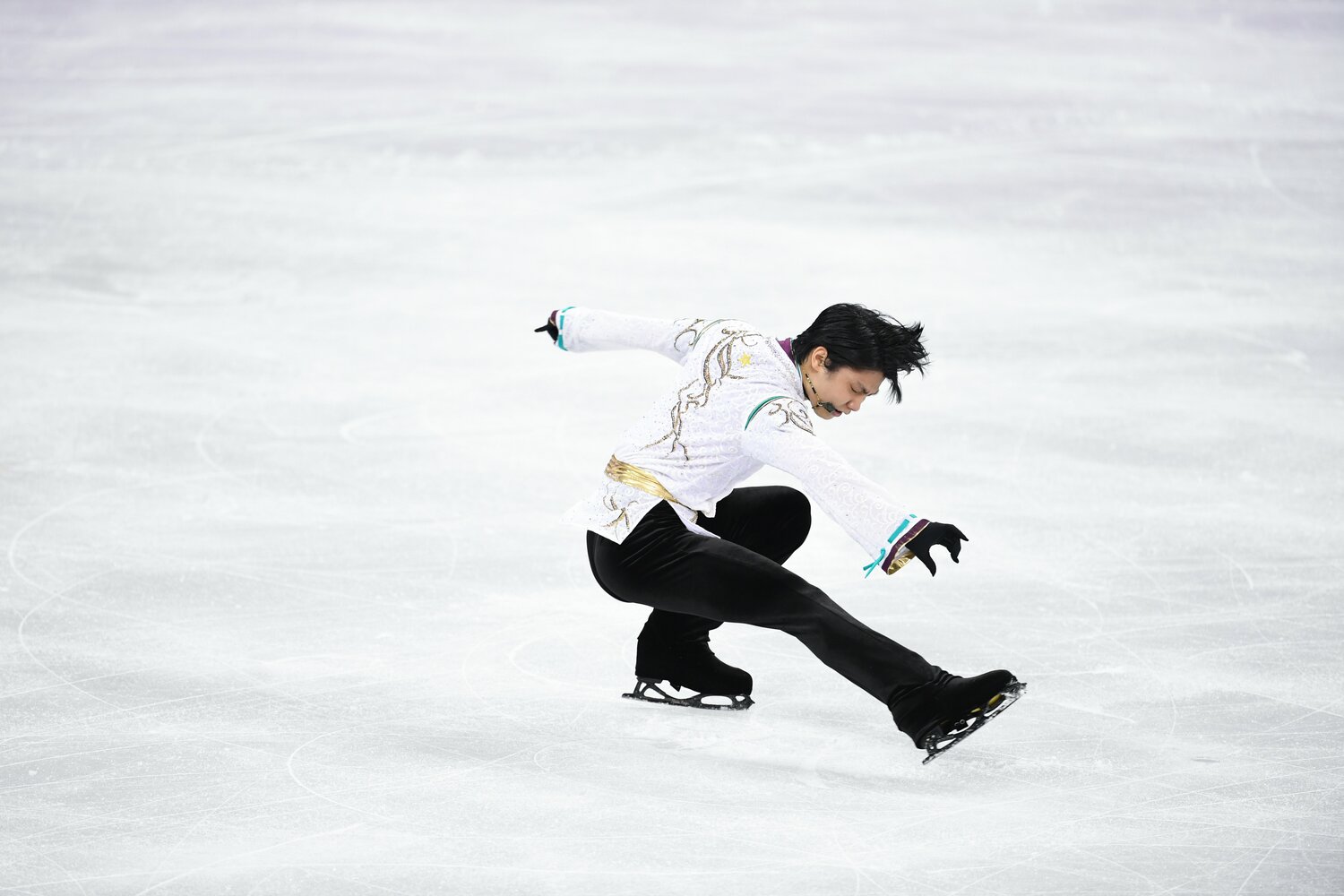 2018年平昌五輪の羽生　©JMPA