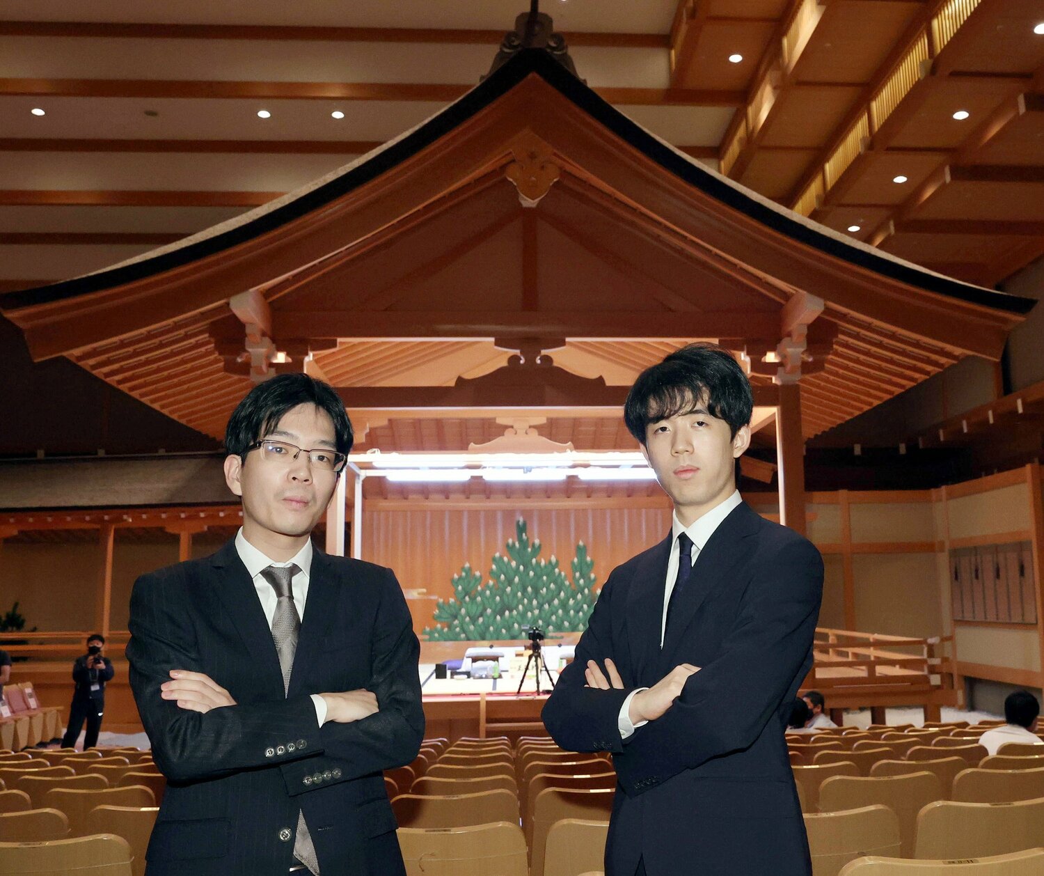 2021年の王位戦第1局（代表撮影）　©JIJI PRESS