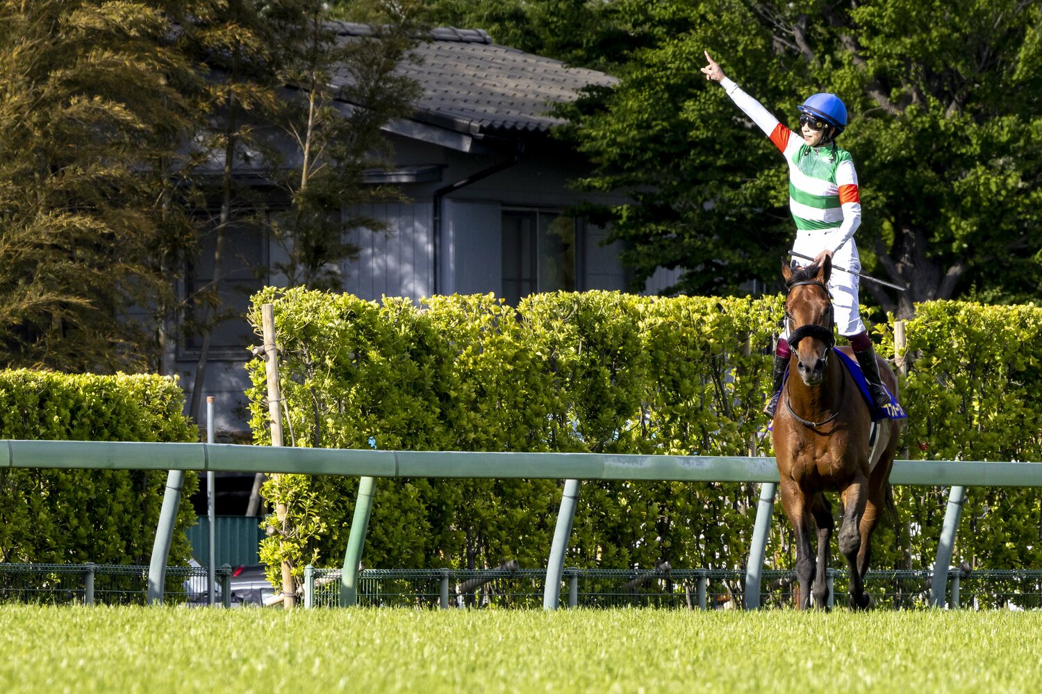 皐月賞を制したエフフォーリアと横山武史 ©Photostud