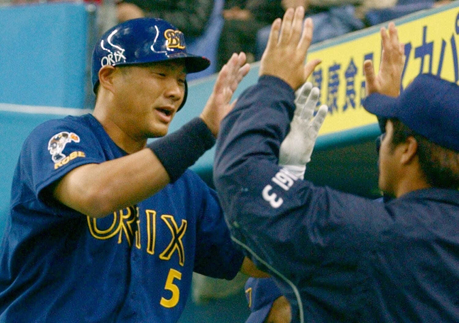 2003年オープン戦での山崎　©JIJI PRESS