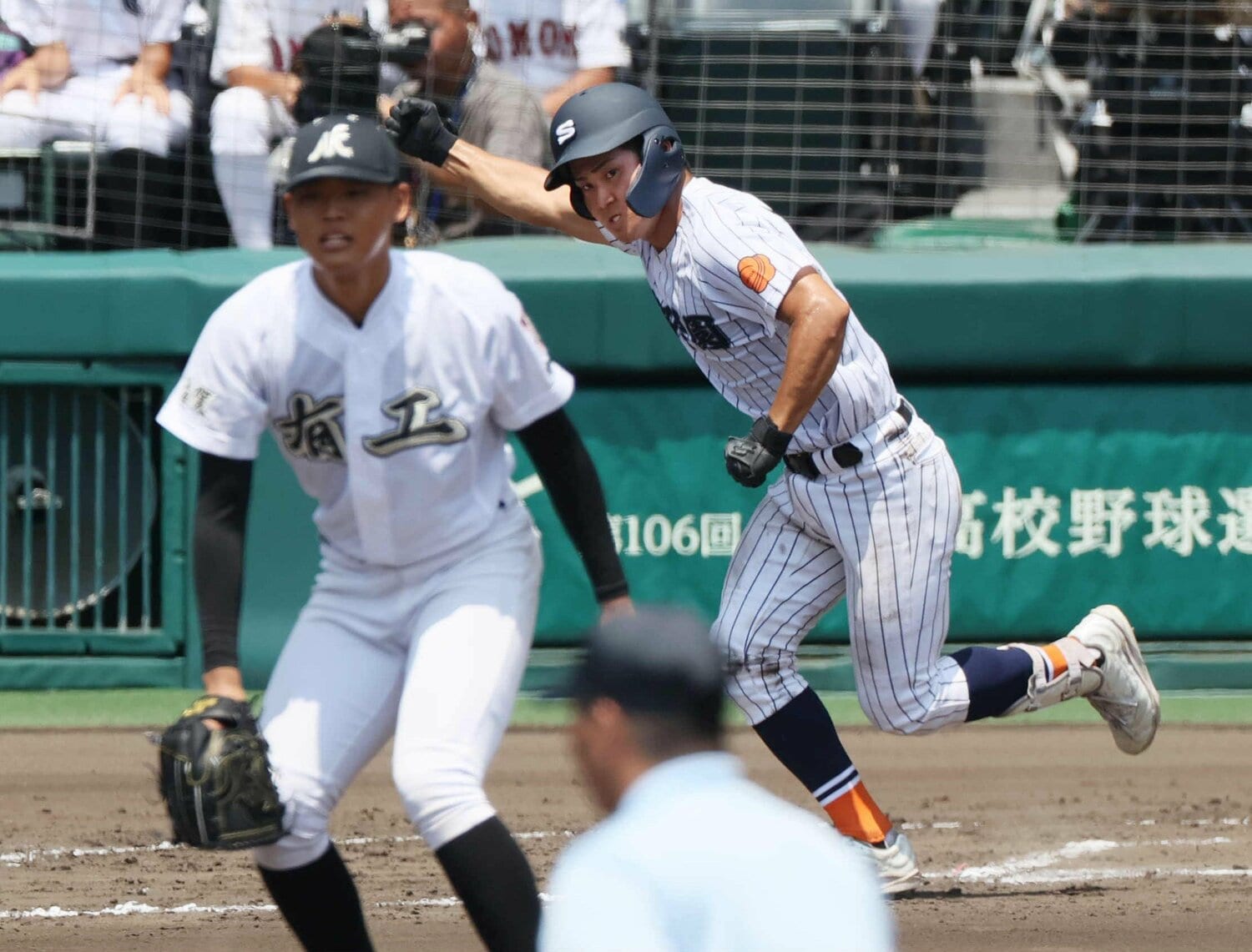 開幕戦の有田工-滋賀学園戦 ©JIJI PRESS