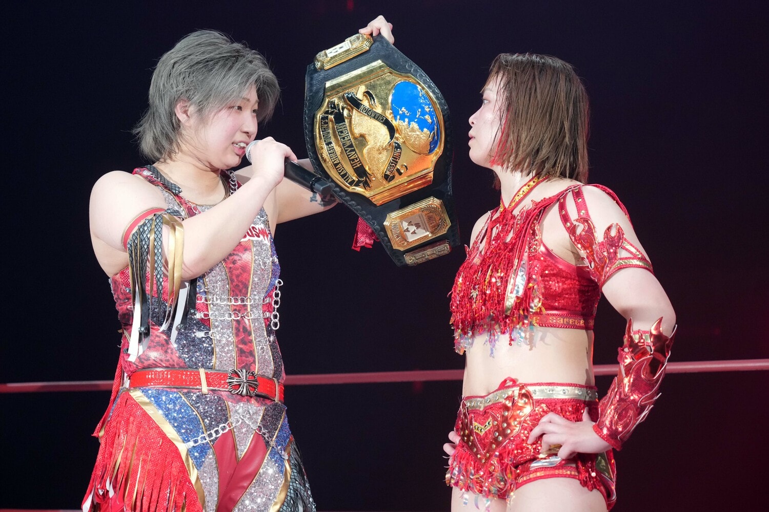 彩羽匠がSareeeに7年ぶりのシングル対決を要求。3月22日、横浜武道館　©Essei Hara