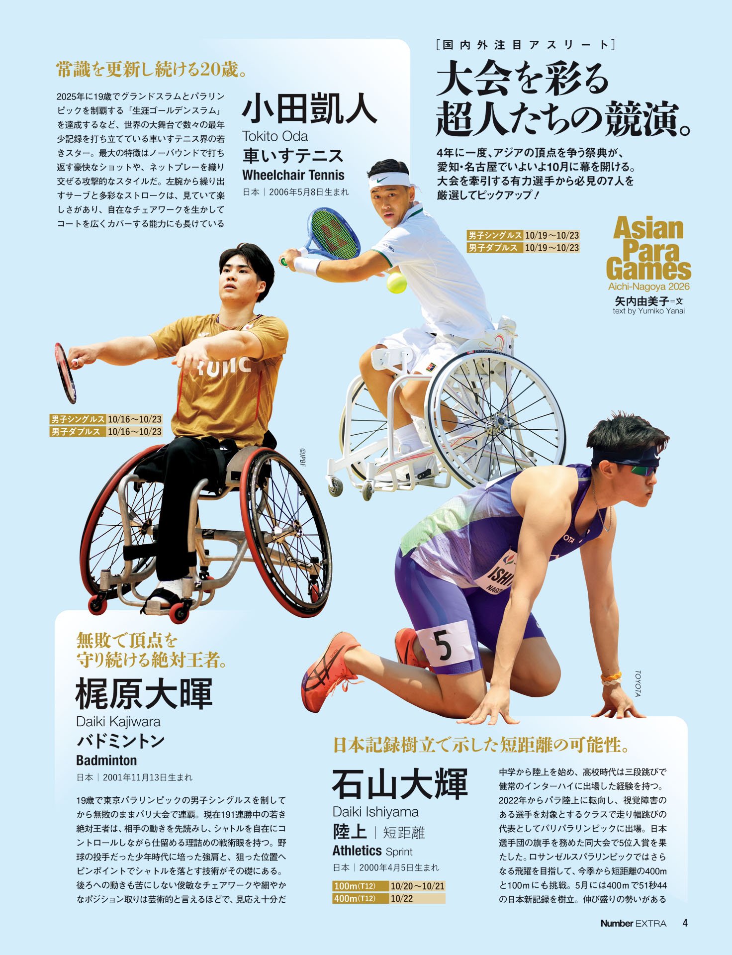 国内外注目アスリート