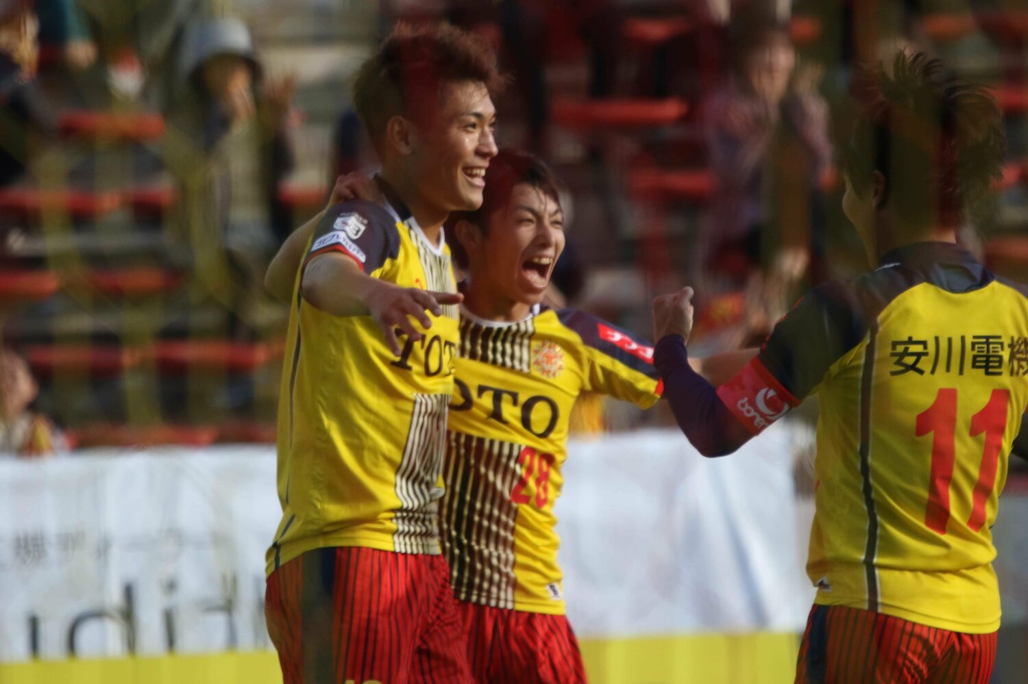 ギラヴァンツ北九州でJ3優勝に貢献するなど、飛躍のきっかけを掴んだ町野　©︎Takahito Ando