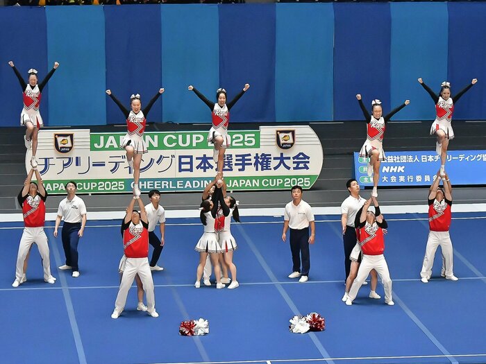 「男女混成へのこだわりはあります」日本インカレで連覇達成《偏差値68の国立大》「異色すぎる」強豪チアリーディング部…現役部員が語るリアルは？＜Number Web＞ photograph by 日本チアリーディング協会提供