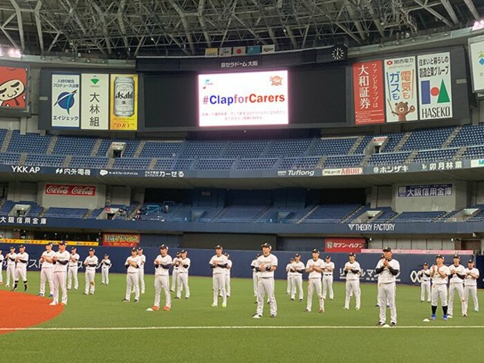 オリックス紅白戦でコロナ対策徹底。2カ月ぶりの実戦を終えた選手の声。<Number Web> photograph by Noriko Yonemushi