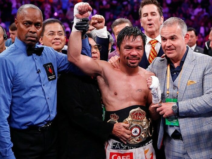 パッキャオが今も戦い続ける理由。WBA王座を統一した「40歳の最高」。<Number Web> photograph by AFLO