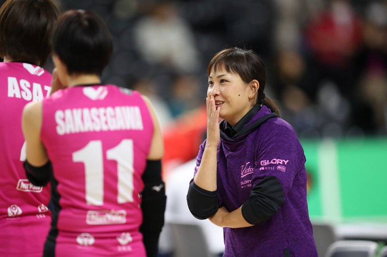 ヴィクトリーナ姫路では3シーズン指揮を執り、チームの土台をつくった　©YUTAKA/AFLO SPORT