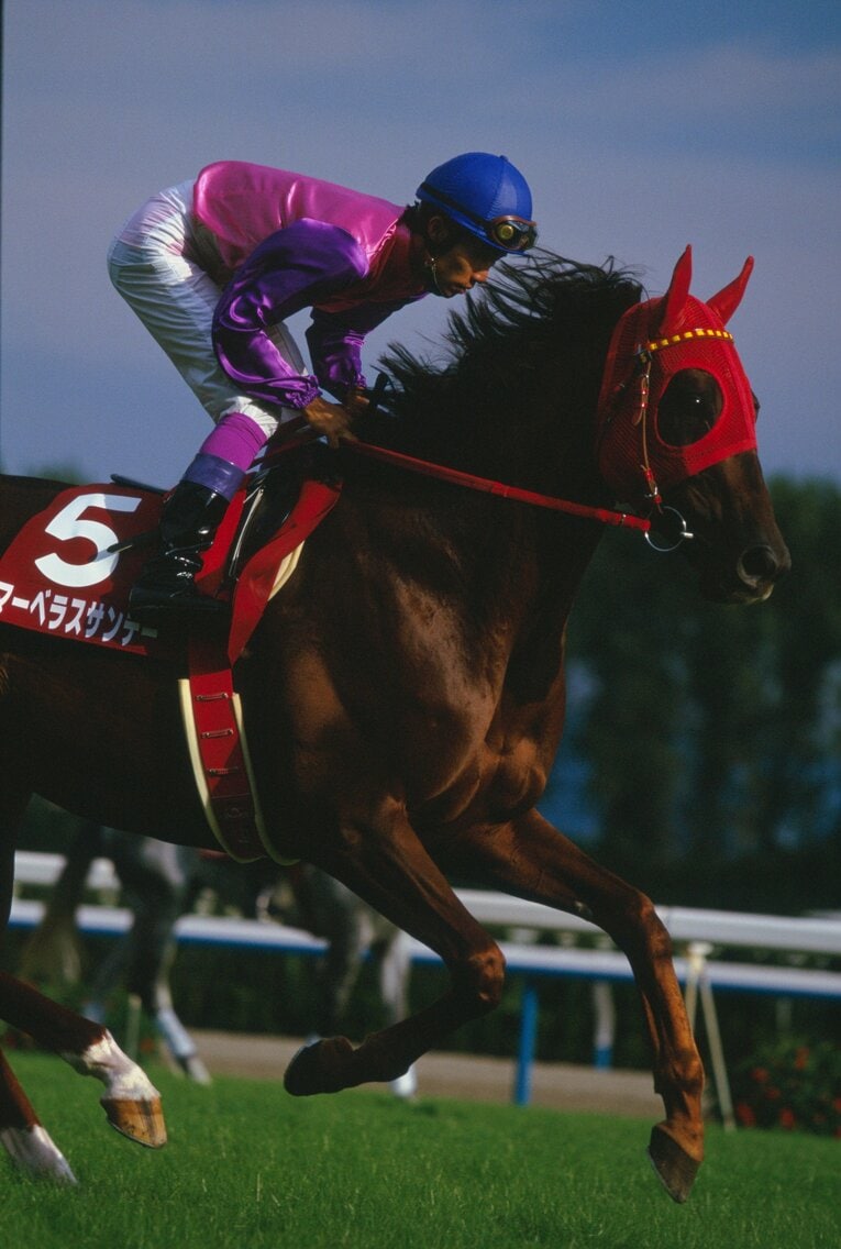 マヤノトップガン、サクラローレルと並んで「三強」の一角に数えられたマーベラスサンデー　©BUNGEISHUNJU