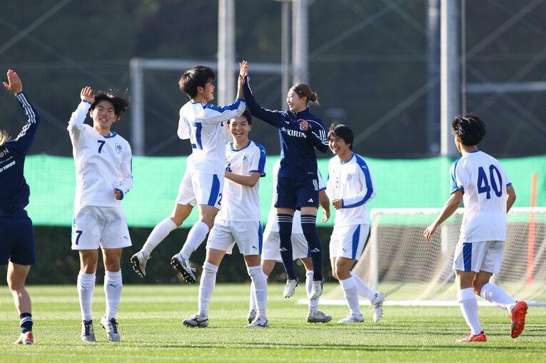 筑波大との合同練習　©︎JFA/AFLO