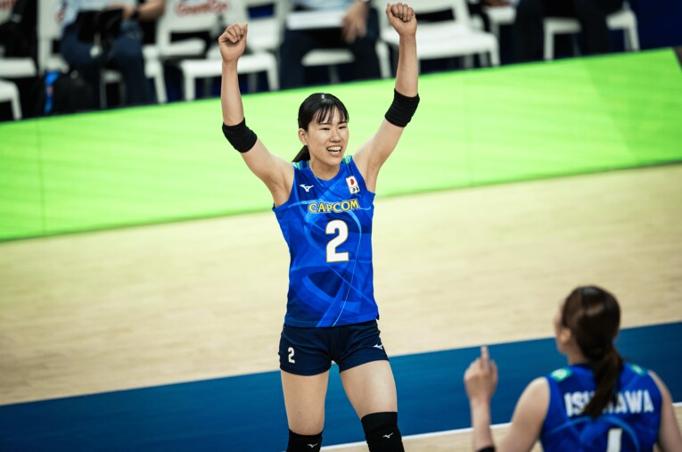 林琴奈（VNLポーランド戦）©︎Volleyball World