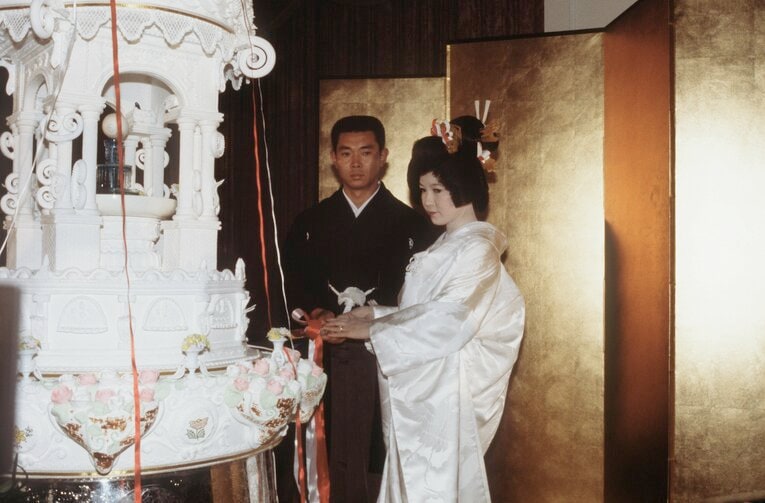 結婚式風景　©JIJI PRESS