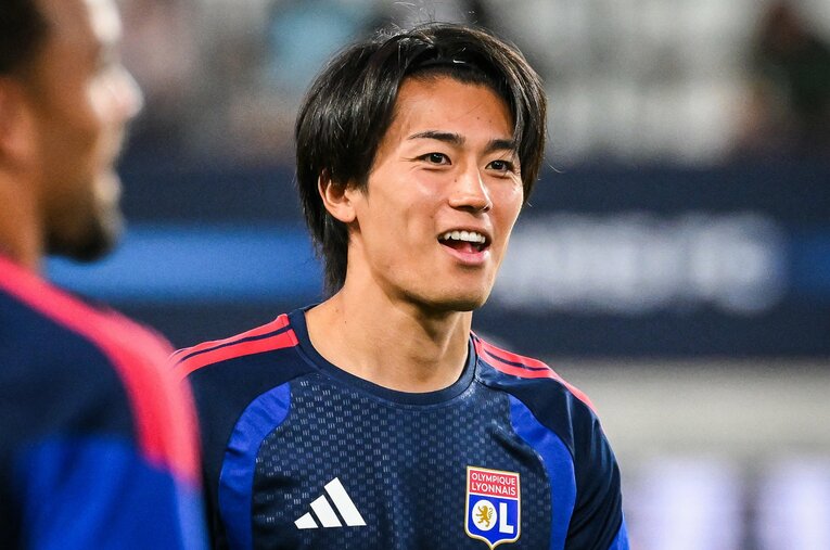 リヨンに加入した中村敬斗。フランスでも日本代表でも果敢な仕掛けを見せてほしい ／ photograph by DPPI via AFP/JIJI PRESS