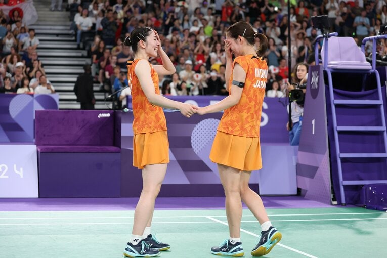 マレーシアのペアとの3位決定戦　©Ryosuke Menju/JMPA