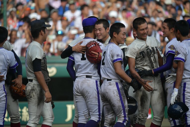 決勝の金足農業戦　　©Hideki Sugiyama