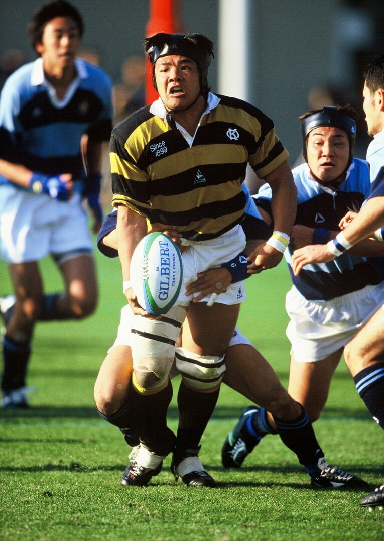 慶應大2年/FL野澤武史（2000年1月15日 第36回大学ラグビー選手権決勝）©︎Takao Yamada